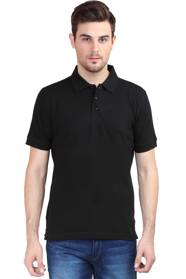 BILLIK- SOLID BLACK POLO T-Shirt